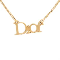 DIOR PETIT CD ダブルネックレス　スター　ラインストーン ディオール PETIT CD ダブル ネックレス GP×ラインストーン
