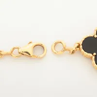 ヴァンクリーフ&アーペル ヴィンテージアルハンブラ 5P オニキス