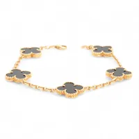 ヴァンクリーフ&アーペル ヴィンテージアルハンブラ 5P オニキス