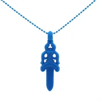 【あんしん鑑定付き】クロムハーツ ローラーペンダント wレザーブレード クロムハーツ ローラーペンダント レザーブレードシューレース