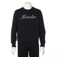 モンクレール 23年 コットン パーカー M メンズ ブラック