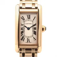 カルティエ ベニュワール 1920 W15108K7 YG QZ アイボリー文字盤
