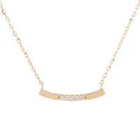 スタージュエリー バタフライ ハイ ダイヤ ネックレス K10(YG) 0.9g