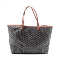 ゴヤール　サンルイGM PVC トートバッグ　ホワイト GOYARD ゴヤール サンルイGM MAE020244 PVC×レザー ホワイト