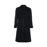 バーバリーブルーレーベル ウール×アンゴラ コート 40 レディース