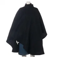 極美品✨エルメス 23SS カシミヤ ポンチョ セリエボタン ネイビー 極美品✨エルメス 23SS カシミヤ ポンチョ セリエボタン ネイビー
