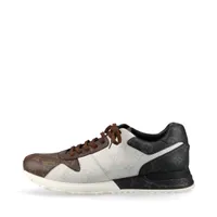 ヴィトン ルクセンブルグライン 20年 PVC×レザー スニーカー 9 メンズ