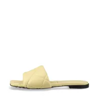 ボッテガヴェネタ リド レザー イントレチャート サンダル イエロー