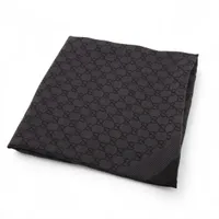 ☆しょー☆ レア品 美品 グッチ インターロッキングG マフラー グッチ GUCCI インターロッキングGマフラー 715497 ブラック