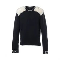 ドルチェ&ガッバーナ ニット スリッポン 41 メンズ ブラック×グリーン