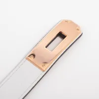 新品未使用レアエルメス ケリーベルト ホワイト W刻印 新品未使用レアエルメス ケリーベルト ホワイト W刻印