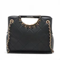 シャネル 4番台 ココマーク パテントレザーマトラッセ 親子バッグ ハンドバッグ CHANEL シャネル 親子バッグ 子バッグ 子供 トップハンドル