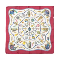 新品　未使用未使　エルメス　カレ45 シルク100%ブラジルシリーズ ハンカチ 新品 未使用未使 エルメス カレ45 シルク100%ブラジルシリーズ