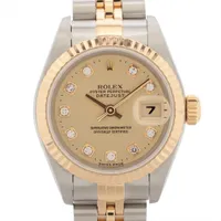 ロレックス レディ デイトジャスト 69173G SS×YG SS×YG AT シャンパン文字盤