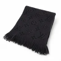LOUIS VUITTON 　エシャルプ　ロゴマニア　グレー　413287 ルイヴィトン エシャルプ ロゴマニア マフラー グレー 413287