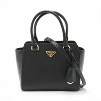PRADA プラダ　カナパ　ブラック　S 美品〜良品/希少色】PRADA プラダ 2way トートバッグ