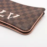 ルイヴィトン ダミエ ポシェット ドゥーブルジップ ショルダーバッグ ブラ 大人気♪Louis Vuitton☆ポシェット ドゥーブル ジップ (Louis Vuitton