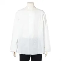 エルメス セリエ コットン シャツ 39 メンズ ブルー 3Dプリント