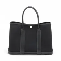 エルメス ガーデンパーティTPM ネゴンダ ブラック シルバー金具
