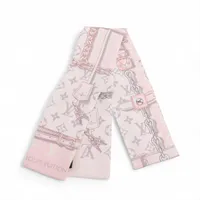 グッチ×アディダス ロゴ ヘアバンド M/57 シルク アイボリー