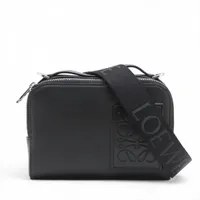 ロエベ パズル メッセンジャーバッグ レザー ショルダーバッグ ブラック 中古・古着通販】LOEWE (ロエベ) パズルメッセンジャー バッグ