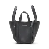 バレンシアガ　ビストロXS ブラックxグレーxホワイト BALENCIAGA バレンシアガ ビストロXS 2WAYかごバッグ 671342