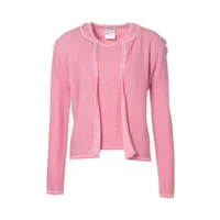 CHANEL カシミア　アンサンブルニット　ピンク 中古・古着通販】CHANEL (シャネル) カシミヤ混ココマークニット