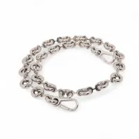 LOEWE ドーナツチェーン シルバー チェーンショルダー ストラップ ロエベ ドーナツ チェーン ストラップ GP シルバー A3918528