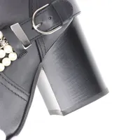 ▲CHANEL/シャネル レザーオーブントゥブーツ フェイクパール ヒール 楽天市場】シャネル CHANEL ブーツ 靴 ファブリック