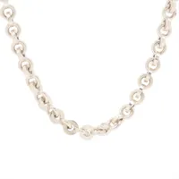 エルメス ミニポップアッシュH ネックレス GP シルバー×マロングラッセ