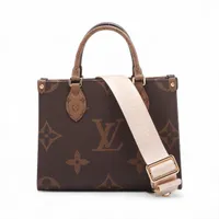 ヴィトン モノグラム ジャイアント リバース オンザゴー PM M46373 ブラウン RFID反応あり