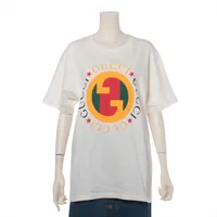 美品 グッチ インターロッキング ロゴ Tシャツ アイボリー XS メンズ 中古・古着通販】GUCCI (グッチ) GUCCI インターロッキングG/T