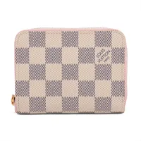 【美品】ヴィトン ダミエ ジッピーコインパース N60213 ローズバレリーヌ ヴィトン ダミエ ジッピーコイン パース N60213 ローズバレ