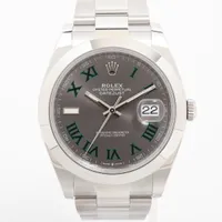 ロレックス デイトジャスト41 126300 SS SS AT スレート文字盤 あまりごま2