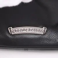 Chrome Hearts Shoulder bag Leather & 925 Black × Silver chicken