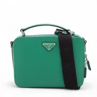プラダ サフィアーノ レザー 2WAYハンドバッグ グリーン 2VH069