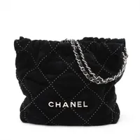 CHANEL ブラック スエード ショルダーバッグ シャネル CHANEL スエード チェーン ショルダーバッグ - メルカリ