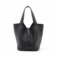 エルメス ピコタンロック22 MM トリヨンクレマンス ブラック シルバー金具 W:2024年