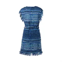 シャネル ココマーク コットン×ポリエステル ノースリーブワンピース