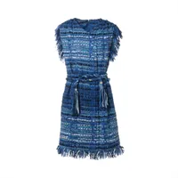 シャネル ココマーク コットン×ポリエステル ノースリーブワンピース