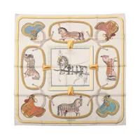 エルメス スカーフ カレ90 器用な手先 妖精の指 Doigts de Fee エルメス カレ90 Doigts de Fee 妖精の指 スカーフ シルク