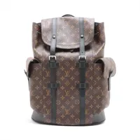 ヴィトン モノグラムマカサー クリストファー MM M43735 ブラウン RFID反応あり