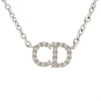 ラインストーン PETIT CD ネックレス シルバー DIOR | Petit CD ネックレス メタル & クリスタル