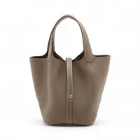 エルメス ピコタンロック18 PM トリヨンクレマンス エトゥープ シルバー金具 K:2025年