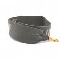 CELINE ショルダーストラップ ブラック　キャンバス セリーヌ ショルダーストラップ キャンバス ブラック A3762848