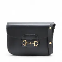 【極美品】グッチ ホースビット1955 デニム×レザー ショルダーバッグ 極美品】グッチ ホースビット1955 デニム×レザー ショルダー