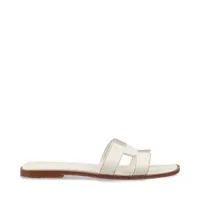 マ*)様 格安スタート！エルメス　オラン　ホワイト　レザーサンダル　36 マ*)様 格安スタート！エルメス オラン ホワイト レザーサンダル 36