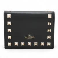ヴァレンティノガラヴァーニ コンパクトウォレット｜ブラック(黒