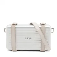 DIOR x RIMOWA パーソナル ショルダーバッグ シルバー アルミニウム