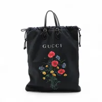 GUCCI 131233 キャンバストートバック GUCCI 新品同様 グッチ シェリーライン GGナイロン トートバッグ